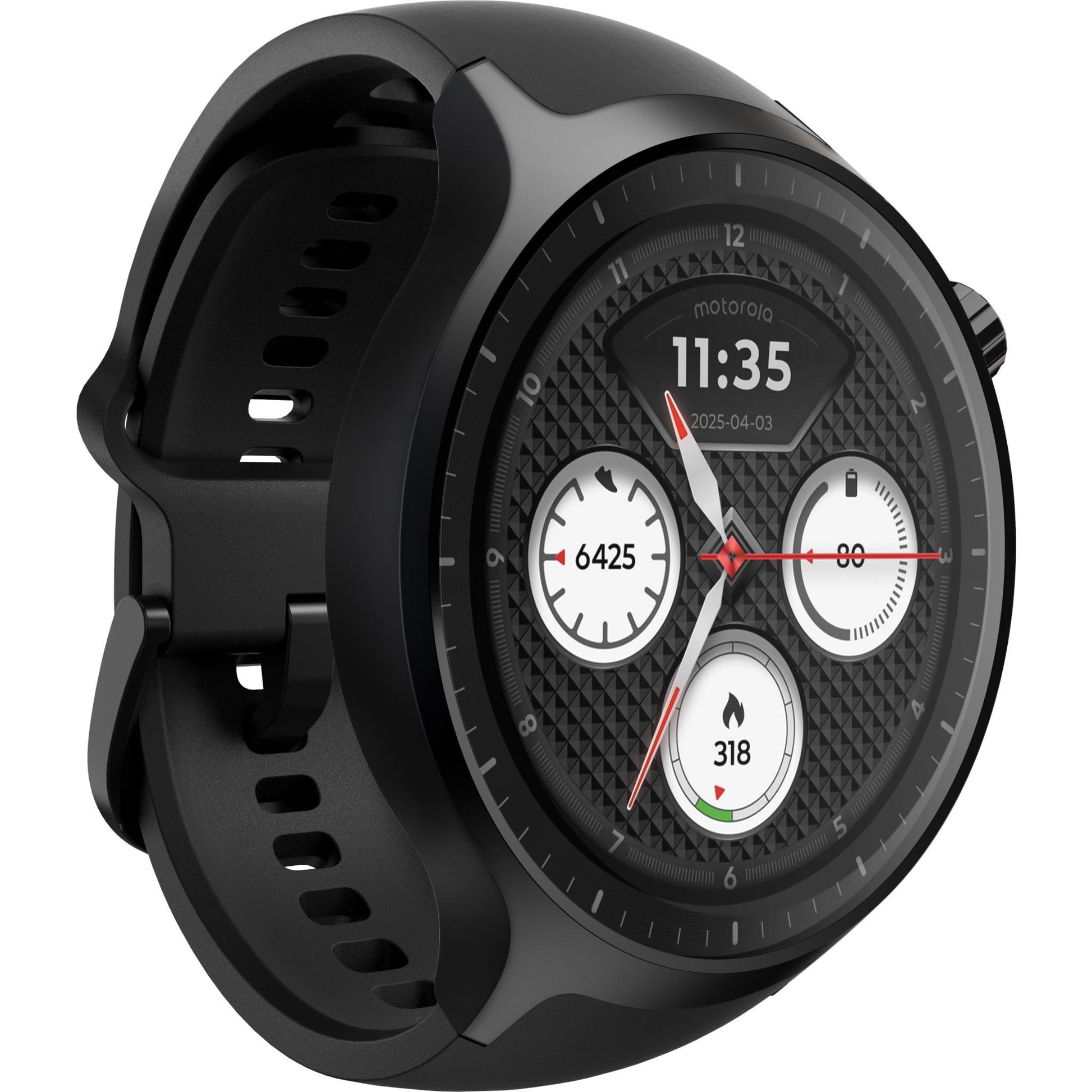 moto Smart Watch (Silicone Black)