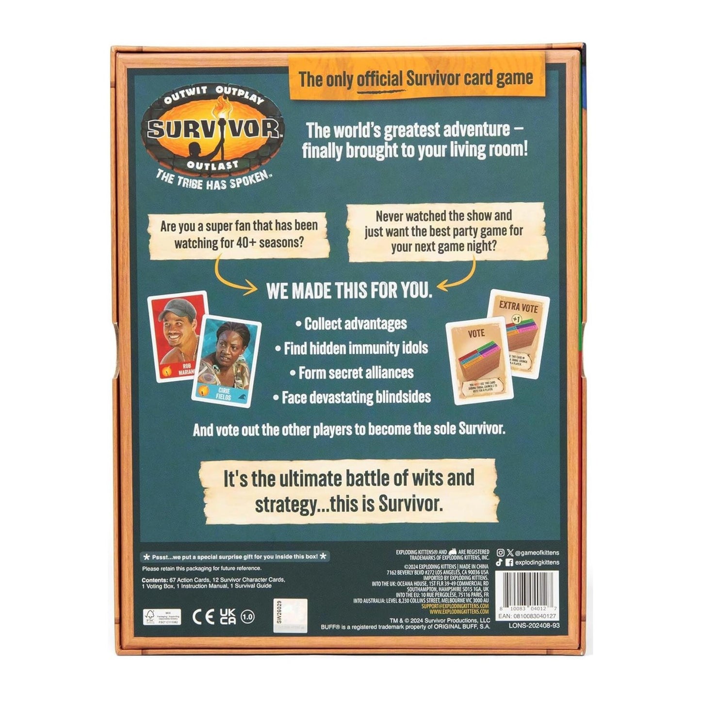 Survivor - The Tribe Has Spoken Card Game