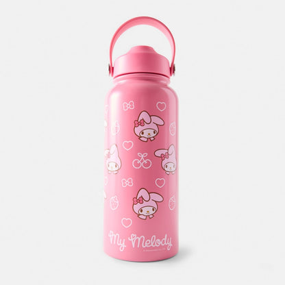 946ml Pink My Melody Stainless Steel Cylinder Drink Bottle