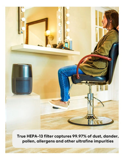 AP100 Small HEPA-13 Filter Air Purifier Black 150-0035-01-AU