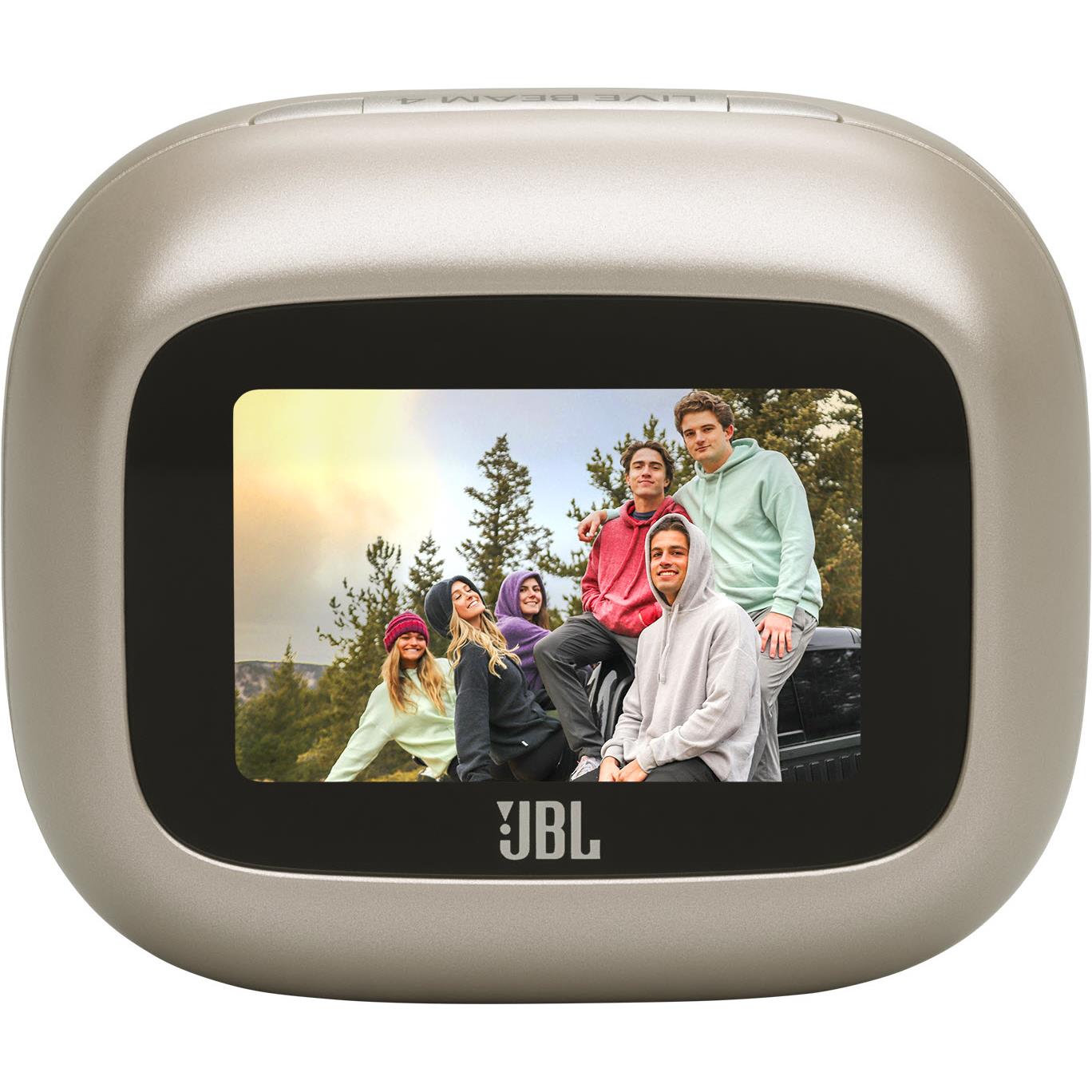 JBL Live Beam 4 TWS Adaptive Noise Cancelling Earbuds (Champagne)