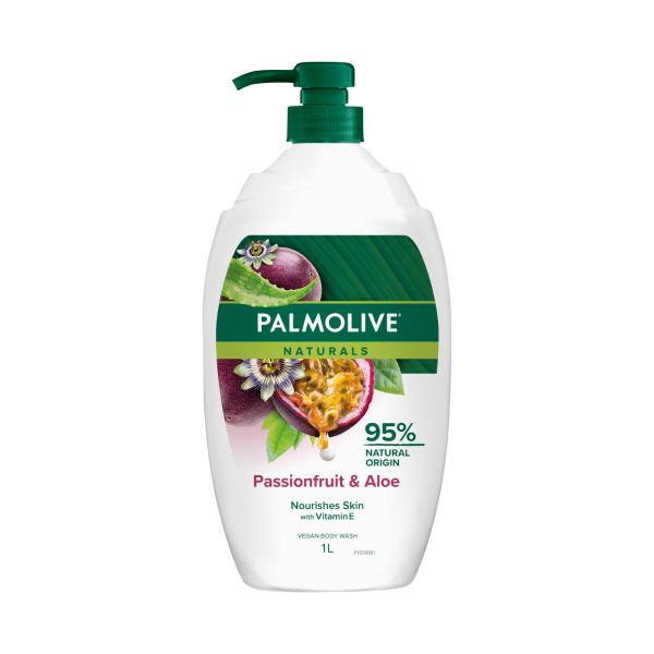PALMOLIVE NATURALS BODY WASH PASSIONFRUIT & ALOE 1L