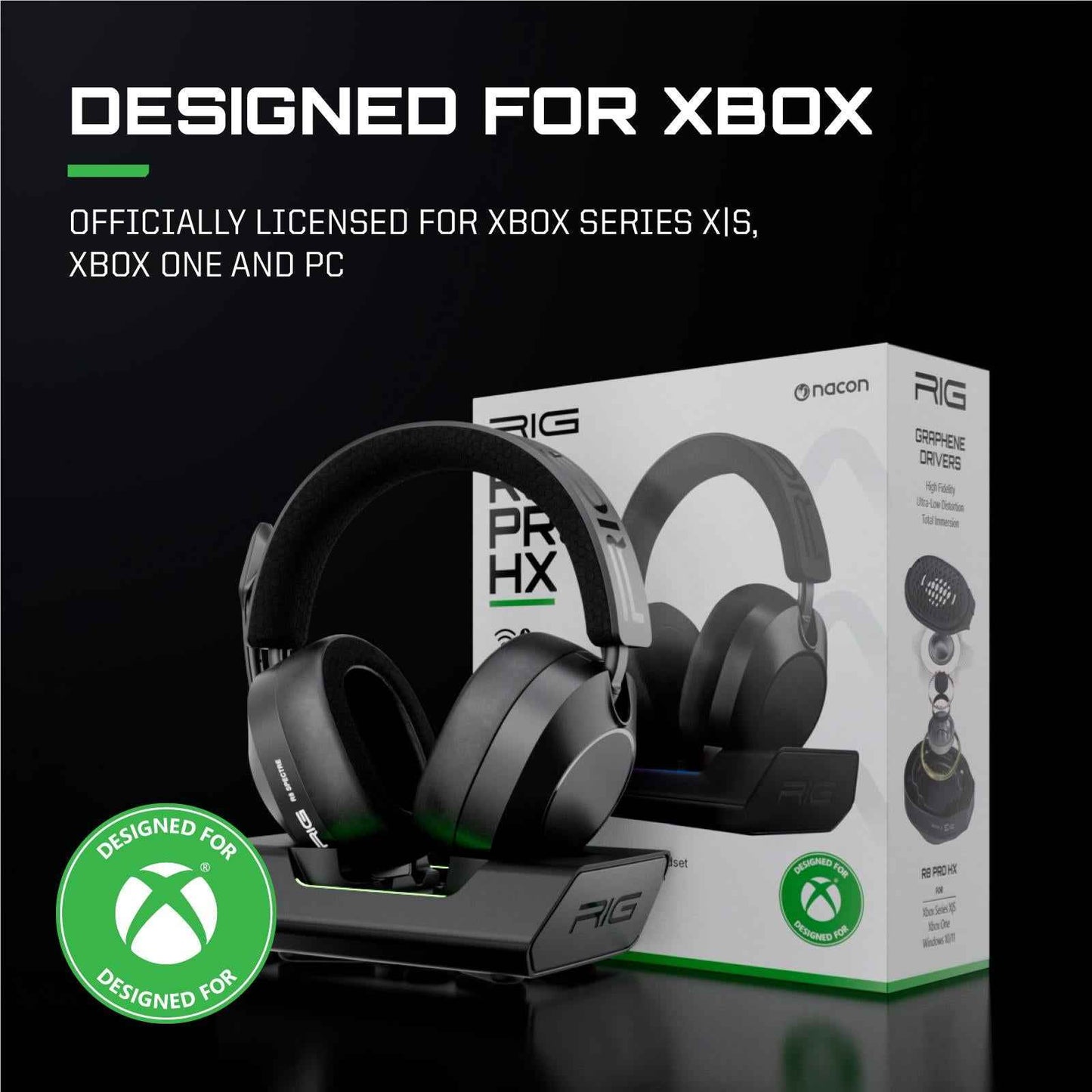 RIG R8 SPECTRE PRO HX Dual Wireless Gaming Headset and Base Station