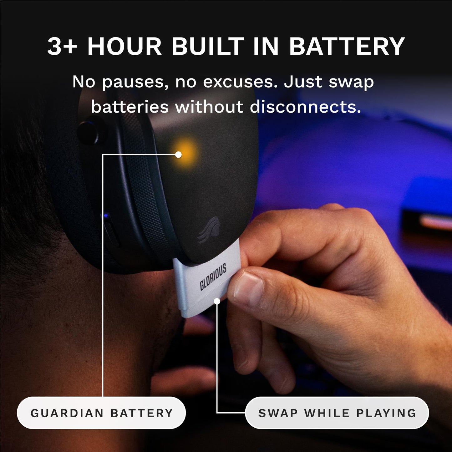 Glorious GHS Wireless InfinitePlay Gaming Headset