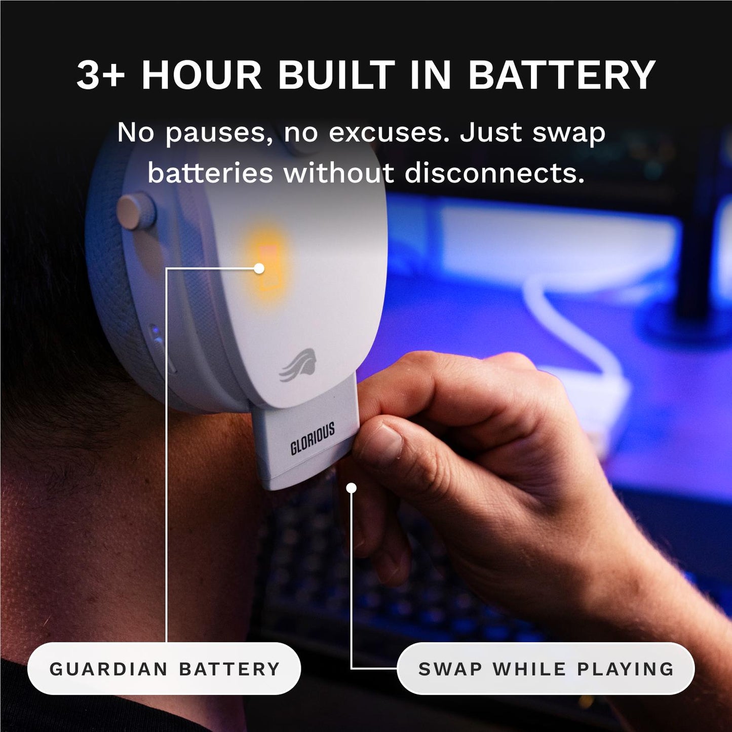 Glorious GHS Wireless InfinitePlay Wireless Gaming Headset