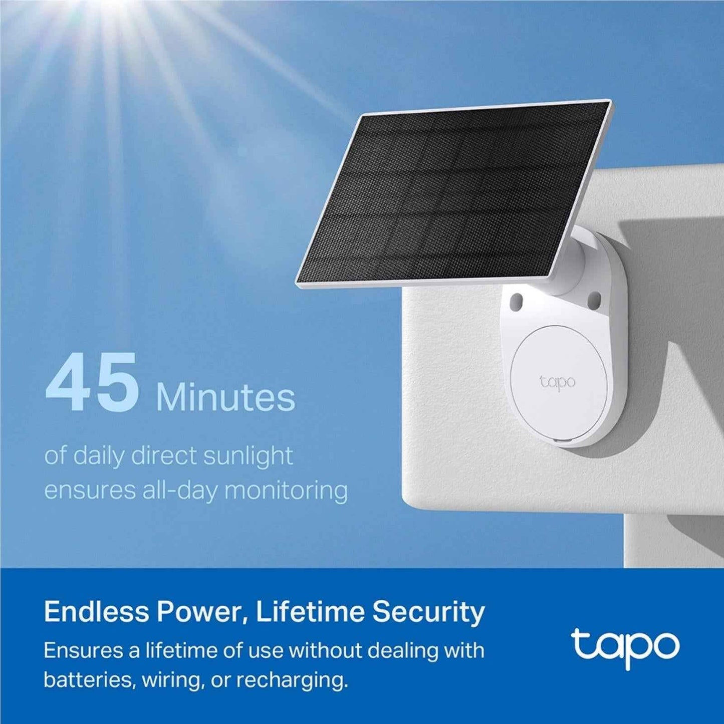TP-Link Tapo 2K 3MP Smart Wire-Free Security Camera w/Solar Panel [4 Pack]