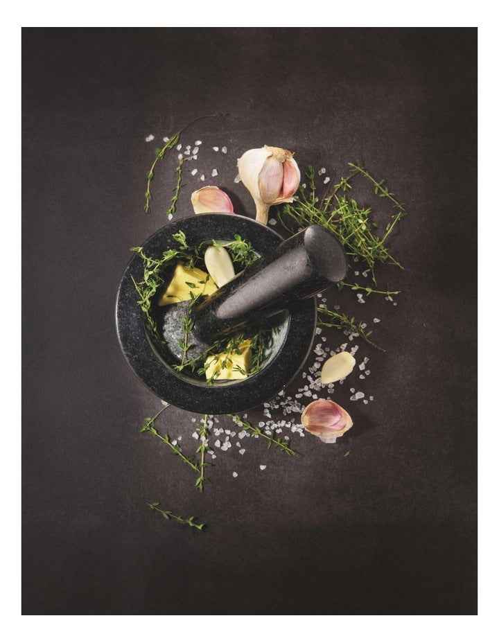 Granite Mortar & Pestle 14cm Black