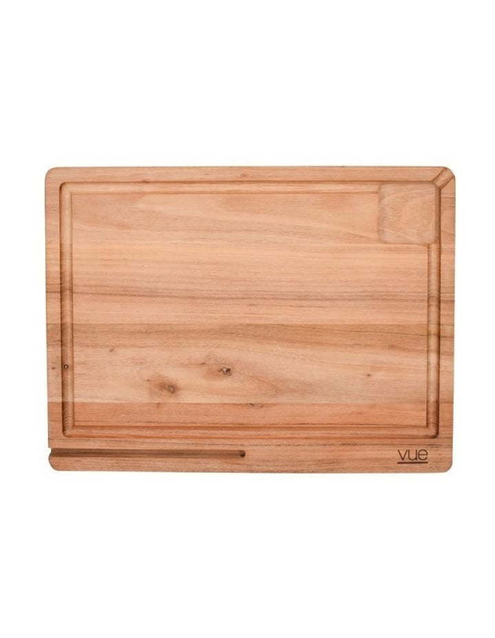 Teak Cut And Carve Board 40x30cm in Natural Wood