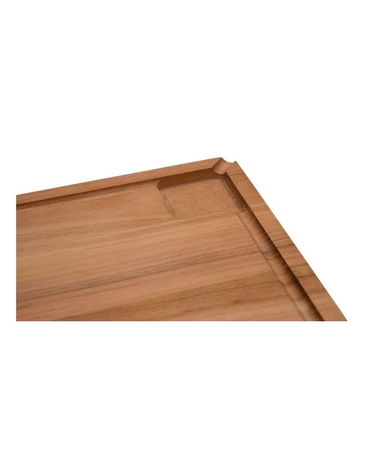 Teak Cut And Carve Board 40x30cm in Natural Wood