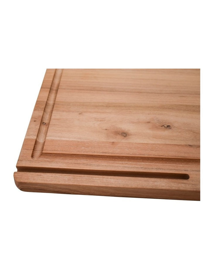 Teak Cut And Carve Board 40x30cm in Natural Wood
