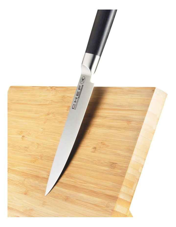 Universal Bamboo Magnetic Knife Stand in Natural Wood