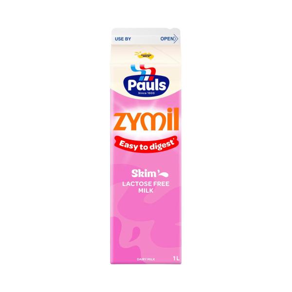 PAULS ZYMIL LACTOSE FREE SKIM MILK 1L