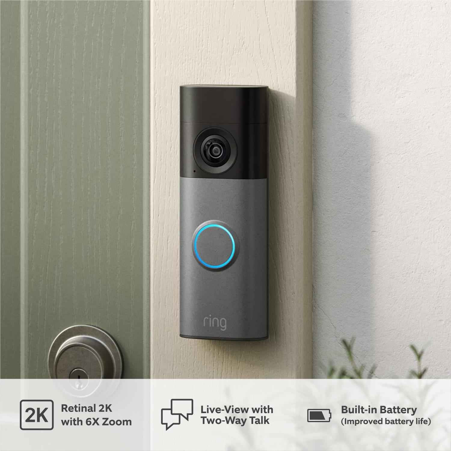 Ring Battery Video Doorbell 2nd Gen (Speckled Grey)