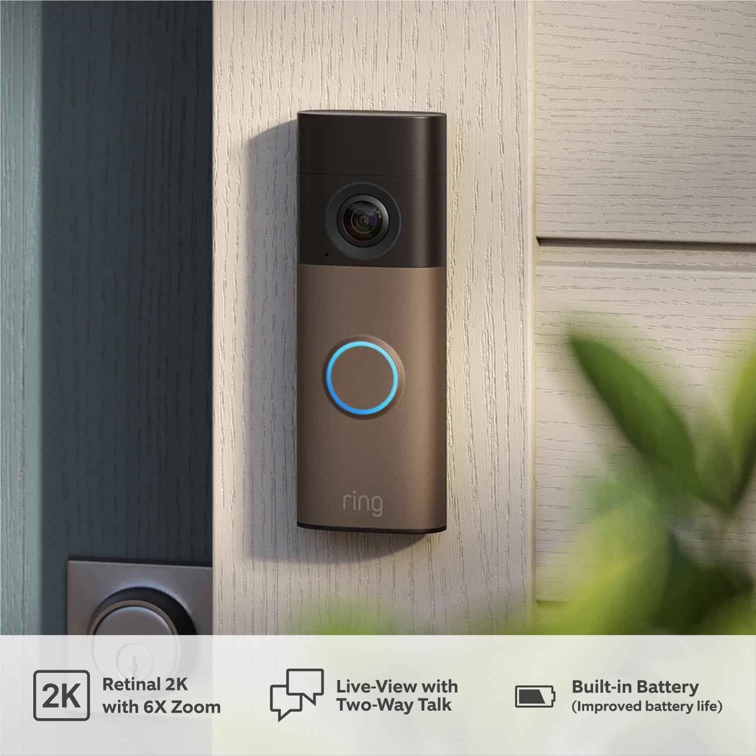 Ring Battery Video Doorbell 2nd Gen (Matte Mocha)