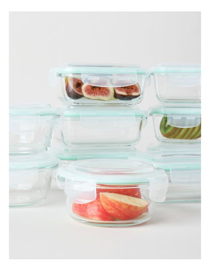 Storage Set with Clip Top 10 Piece in Clear