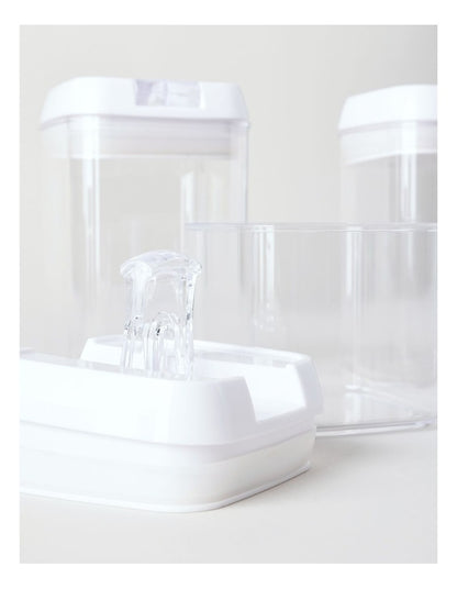 Airtight 7 Piece Food Canister Set in Clear