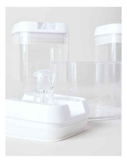 Airtight 7 Piece Food Canister Set in Clear