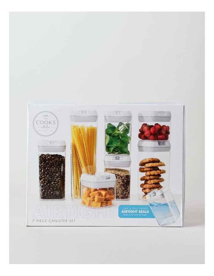Airtight 7 Piece Food Canister Set in Clear
