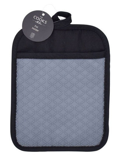 Grip Pot Holder in Black/Grey