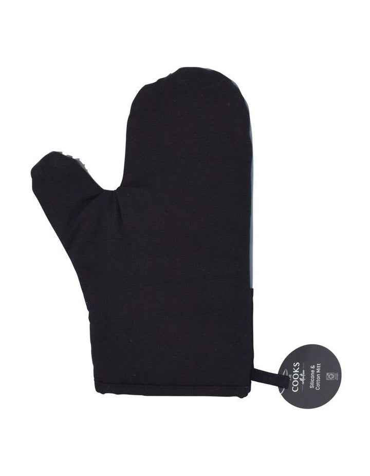 Soft Grip Oven Mitt in Black/Grey