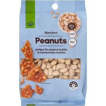 Woolworths Blanched Peanuts 375g
