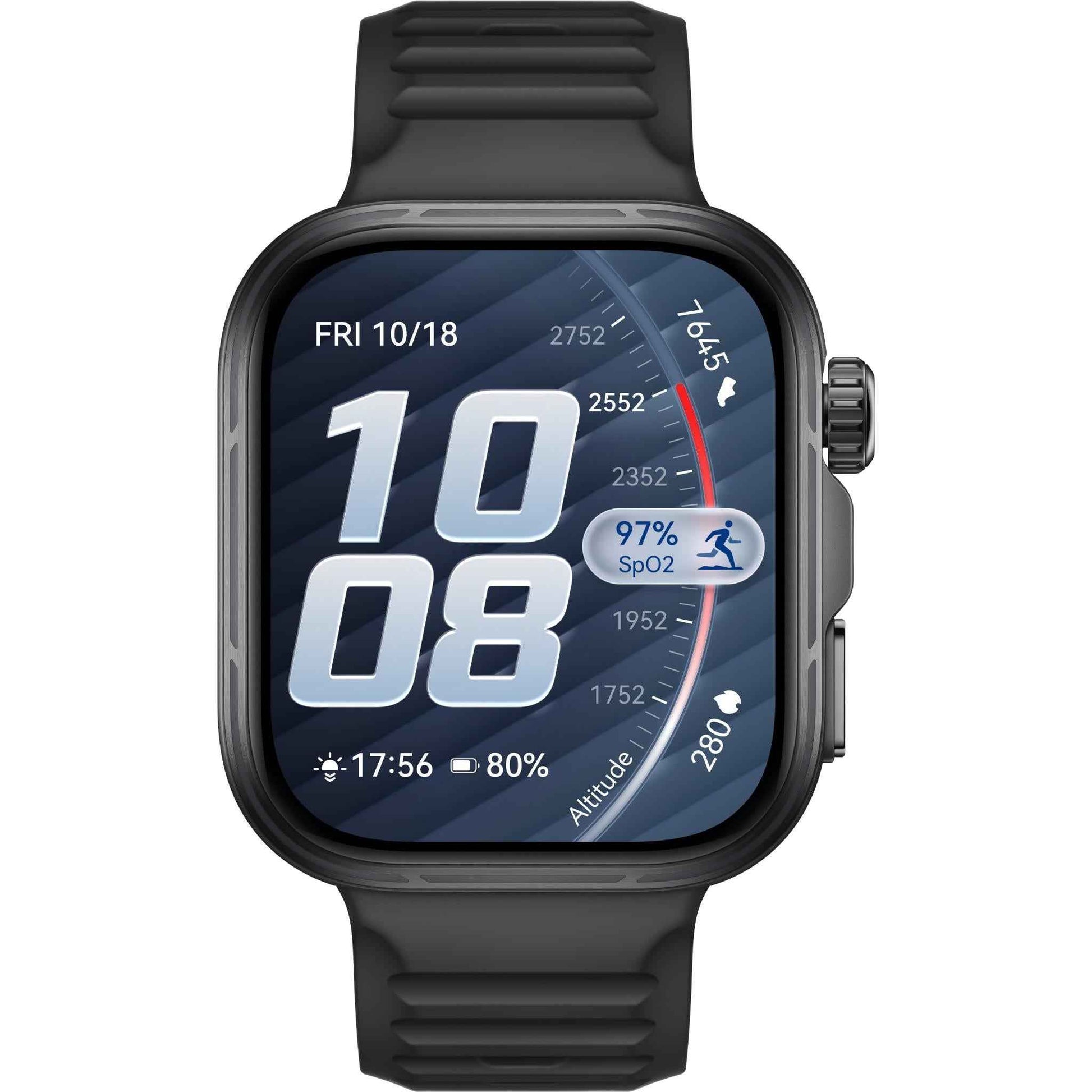 HUAWEI WATCH FIT 5 Pro (Black Fluoroelastomer Strap)