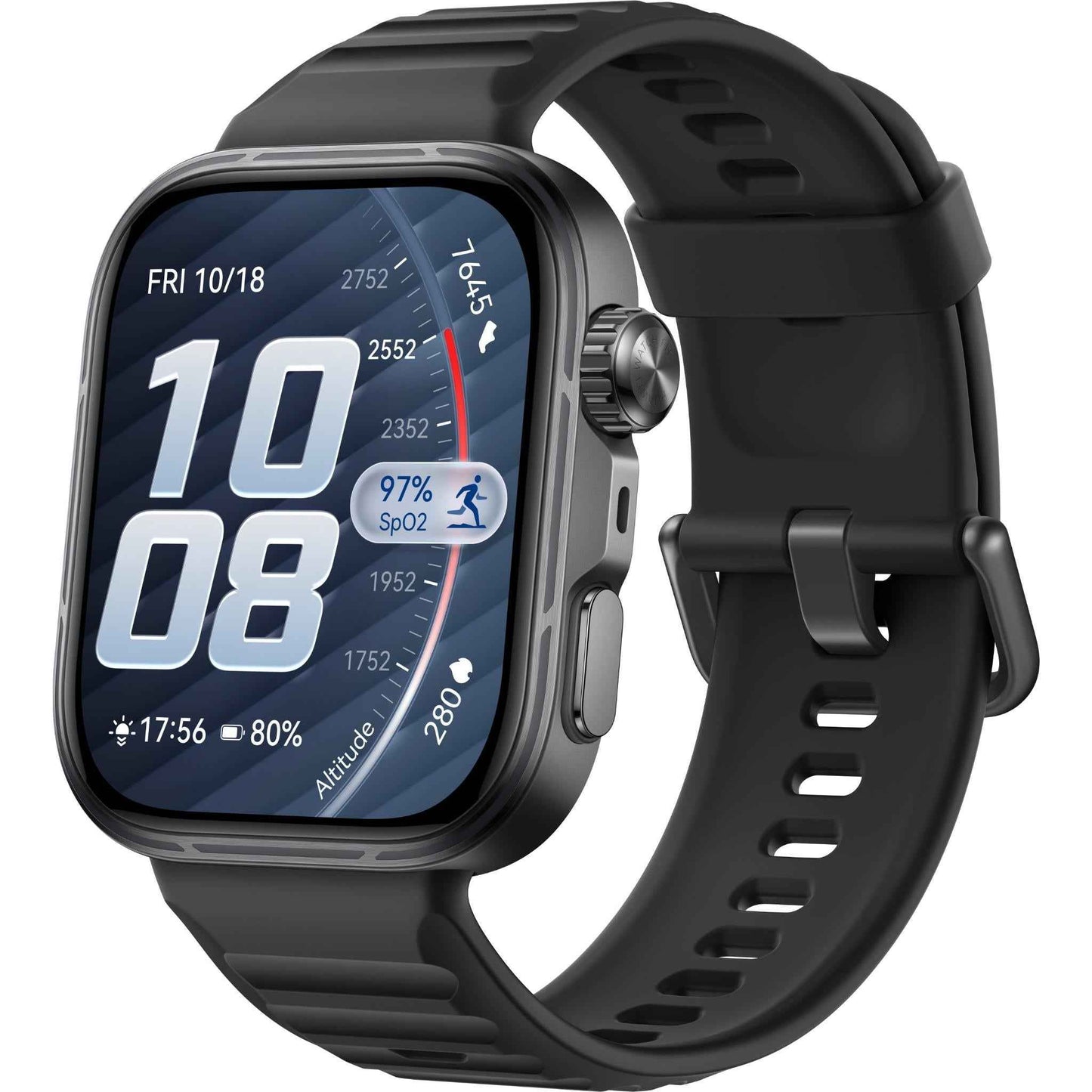 HUAWEI WATCH FIT 5 Pro (Black Fluoroelastomer Strap)