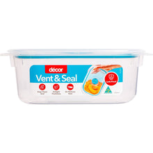 Decor Vent & Seal Container Oblong Teal 500mL