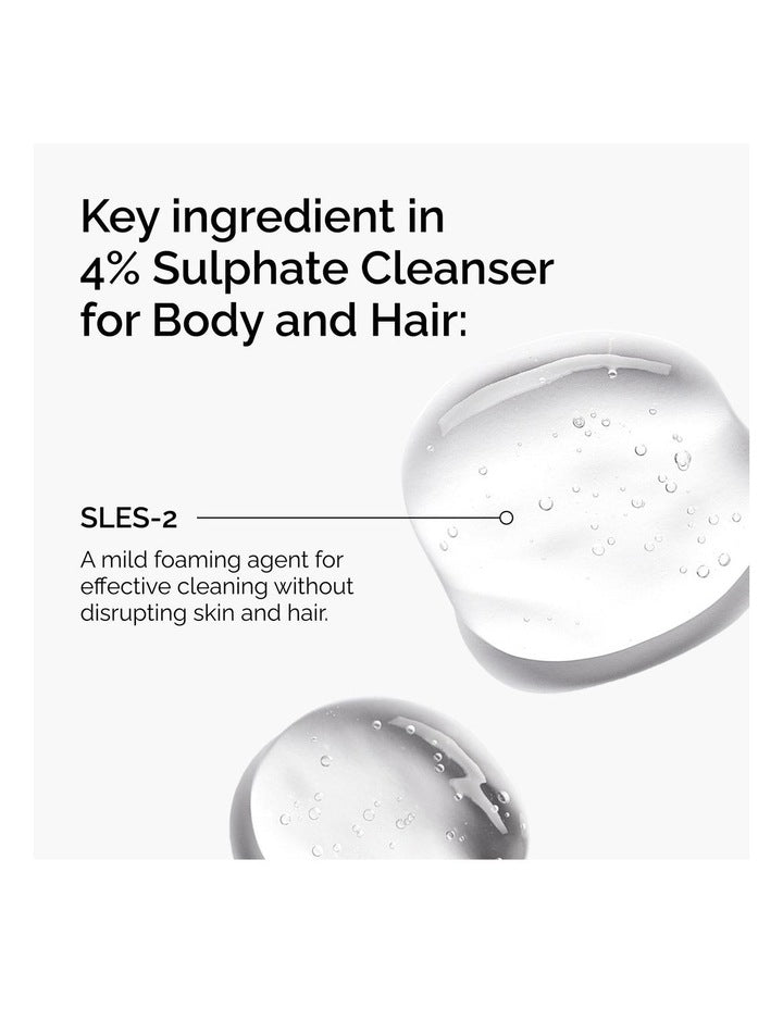 Sulphate 4% Gentle Daily Cleanser For Body + Hair 240ml