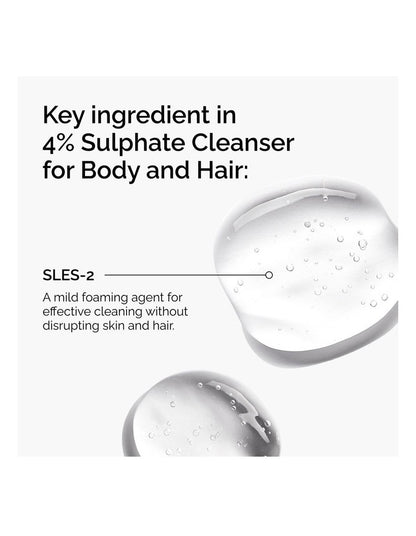 Sulphate 4% Gentle Daily Cleanser For Body + Hair 240ml