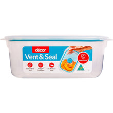 Decor Vent & Seal Container Oblong Teal 2L
