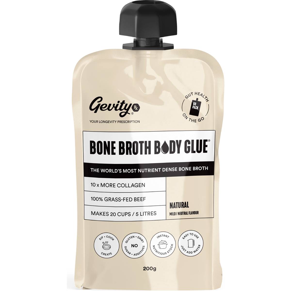 Gevity Rx Bone Broth Body Glue Natural Flavour 200g