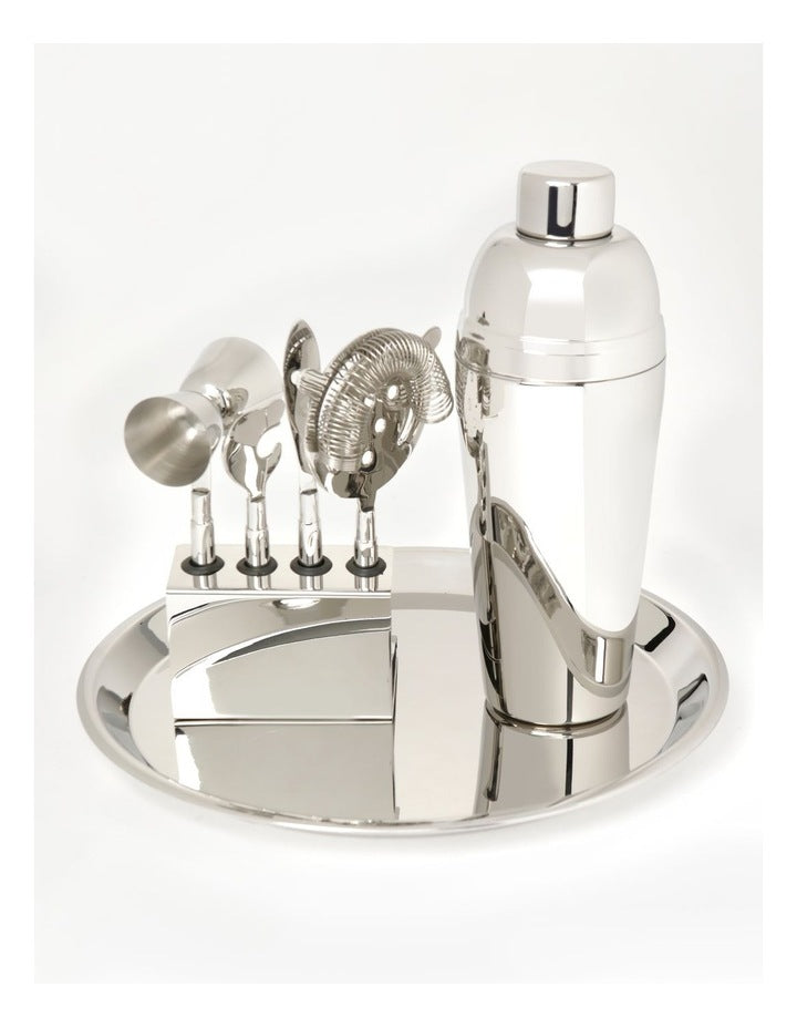Refresh Stainless Steel Bar Set in Silver