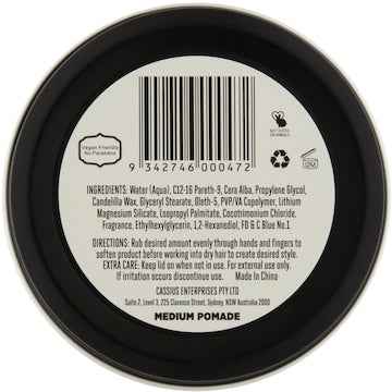 Jack The Barber Medium Pomade Mens Hair Styler Natural Shine 95g