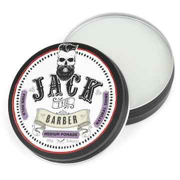 Jack The Barber Medium Pomade Mens Hair Styler Natural Shine 95g