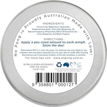 No Pong Solid Deodorant Luscious Lime 35g