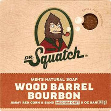 Dr Squatch Men's Natural Soap Bar Wood Barrel Bourbon 141g