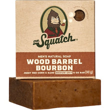 Dr Squatch Men's Natural Soap Bar Wood Barrel Bourbon 141g