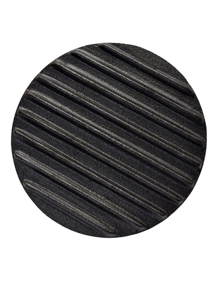 Cast Iron Smash Burger Press in Black