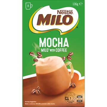 Milo Mocha Coffee Sachets 136g 8 pack
