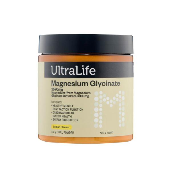 ULTRALIFE MAGNESIUM GLYCINATE POWDER 240G