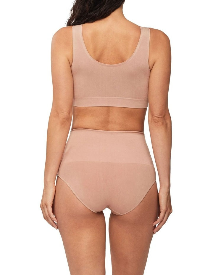 Bamboo Essentials Waisted Brief in Mahogany