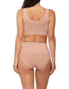 Bamboo Essentials Waisted Brief in Mahogany