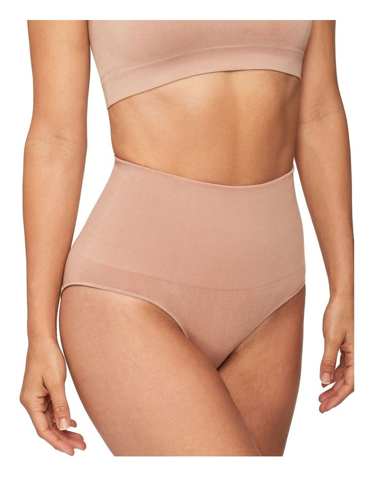 Bamboo Essentials Waisted Brief in Mahogany