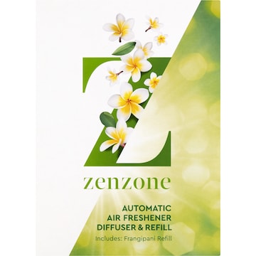 ZenZone Automatic Air Freshener Diffuser & Refill Frangipani each