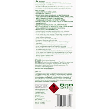 ZenZone Automatic Air Freshener Diffuser & Refill Frangipani each
