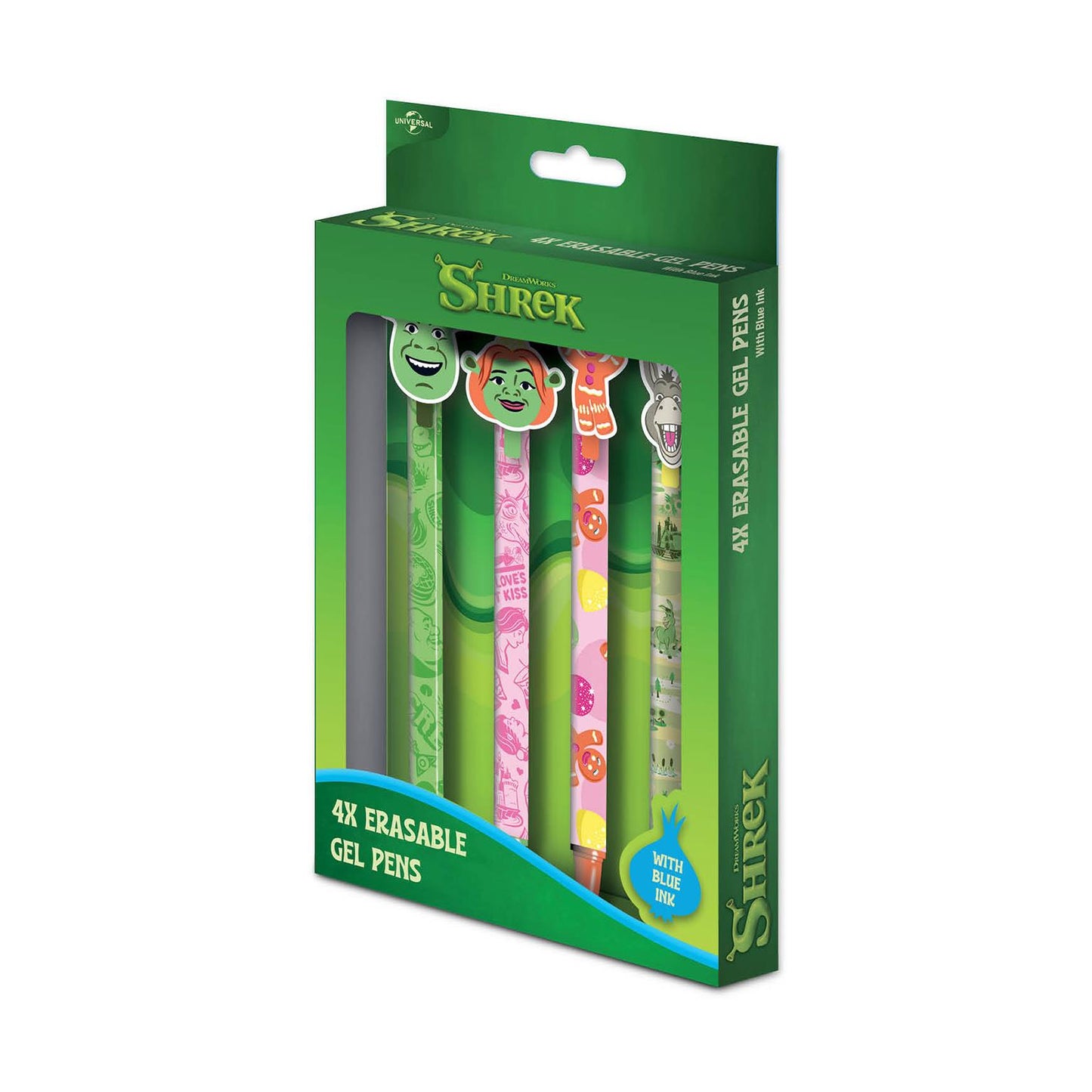 Shrek - Erasable Gel Pen 4 Pack