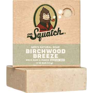 Dr Squatch Men's Natural Soap Bar Birchwood Breeze 141g