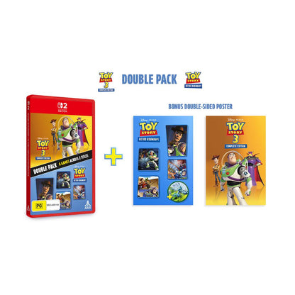 Toy Story: Retro Roundup! + Toy Story 3 Complete Edition Double Pack + Poster