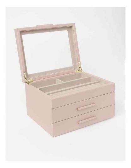 Design Studio Large Wrapped Blush Jewellery Box